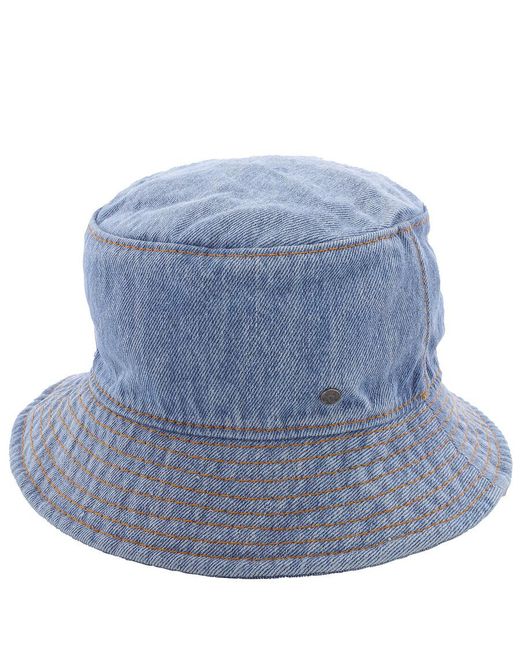 Maison Michel Blue Denim Jason Bucket Hat