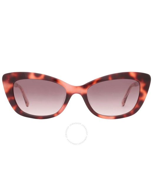 Kate Spade Brown Gradient Cat Eye Sunglasses Merida/g/s 0086/ha 54