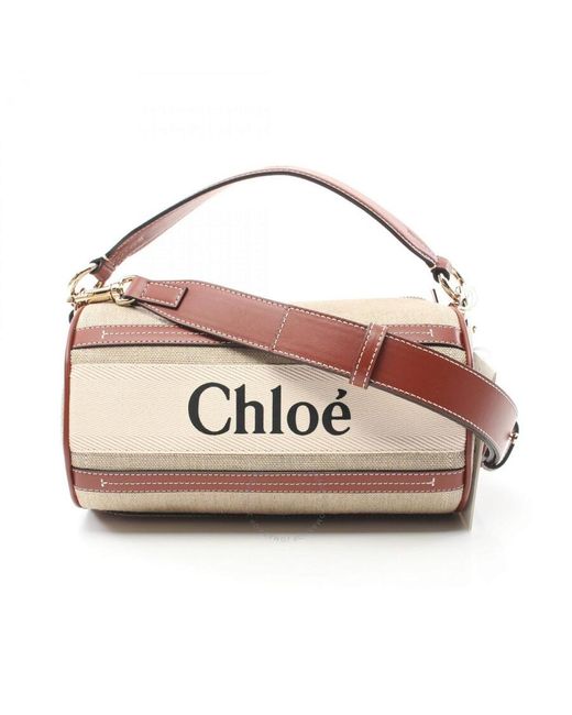 Chloé Pink Woody Tube Shoulder Bag