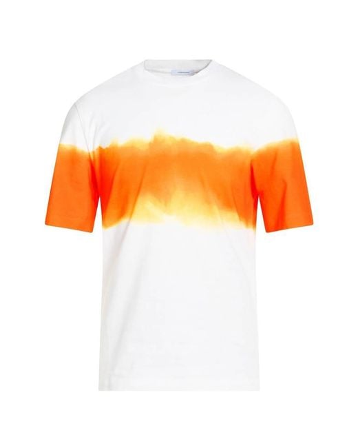 Ferragamo Orange Gradient-Dye Cotton T-Shirt