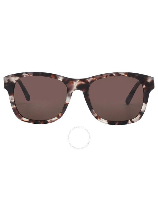 Moncler Brown Square Sunglasses Ml0192-f 55e 55 for men