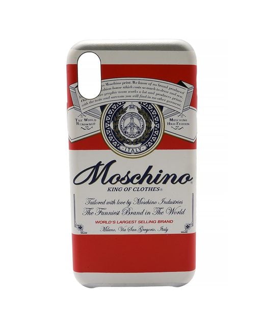 Moschino Red Mchino Budweiser Iphone X / Xs Cover