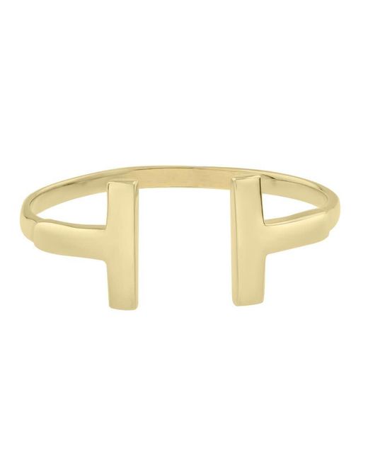 Tresorra Metallic 14K T-Bar Ring