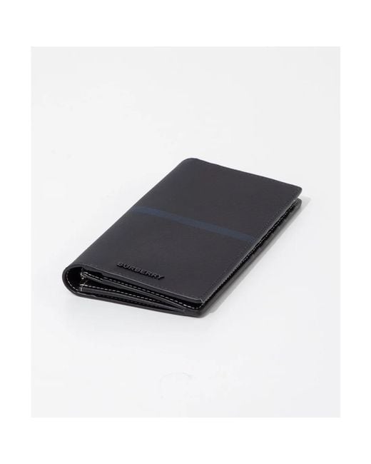 Burberry Black Cavendish Long Bi-Fold Wallet for men