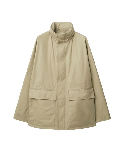 Burberry Natural Ekd-Embroidered Cotton Parka for men