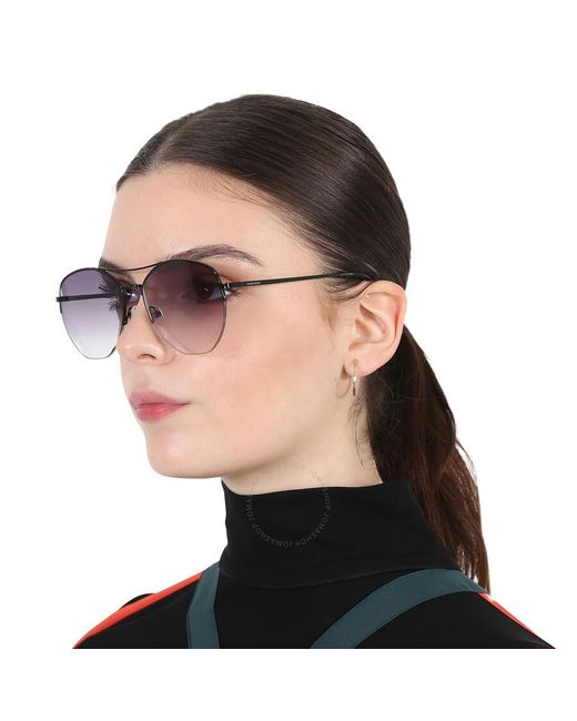 Calvin Klein Purple Grey Pilot Sunglasses Ck20121s 001 57