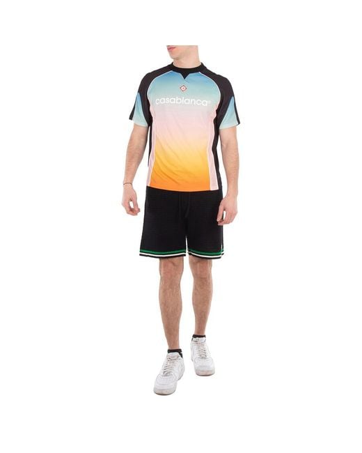 Casablanca Black Gradient Football Shirt for men