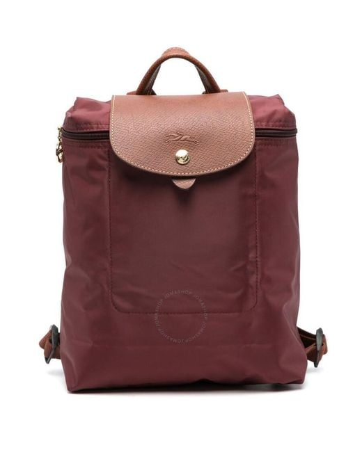 Longchamp Purple Le Pliage Original Backpack