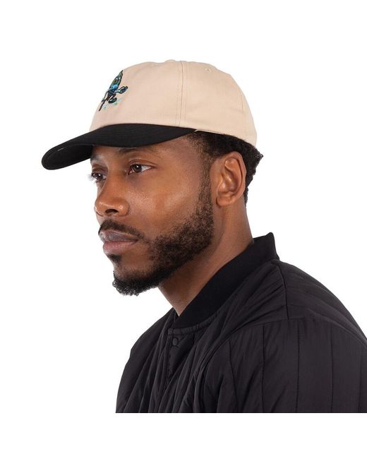 Rains Black Waterproof Nylon 5 Panel Ripstop Cap for men
