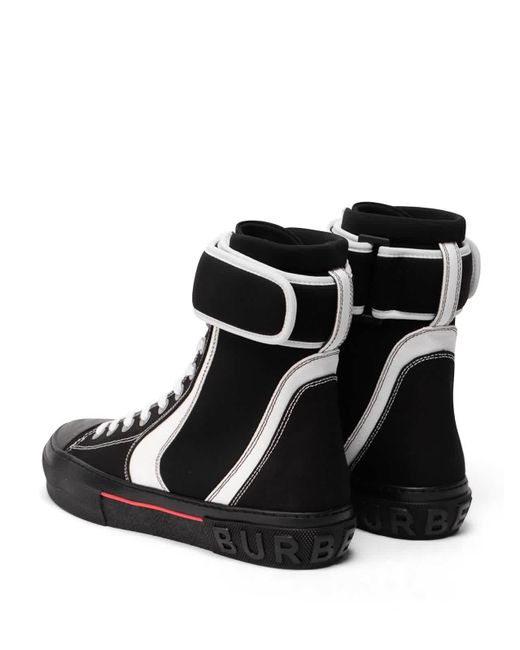 Burberry Black Jermaine Sub Contrast Hi-top Sneakers for men