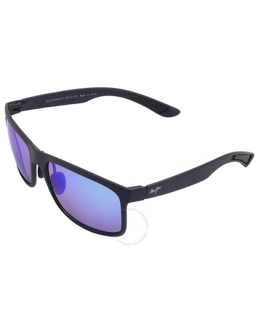 Maui Jim Huelo Blue Hawaii Rectangular Sunglasses B449-03 58 for men