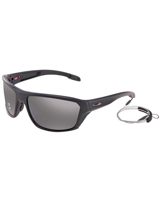 Oakley Metallic Split Shot Prizm Dark Grey Polarized Rectangular Sunglasses  941624 64 for men