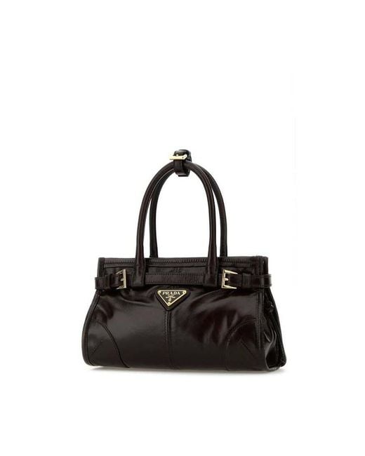 Prada Black Bonnie Top Handle Bag
