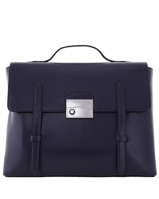 Montblanc Blue Meisterstuck Neo Leather Briefcase