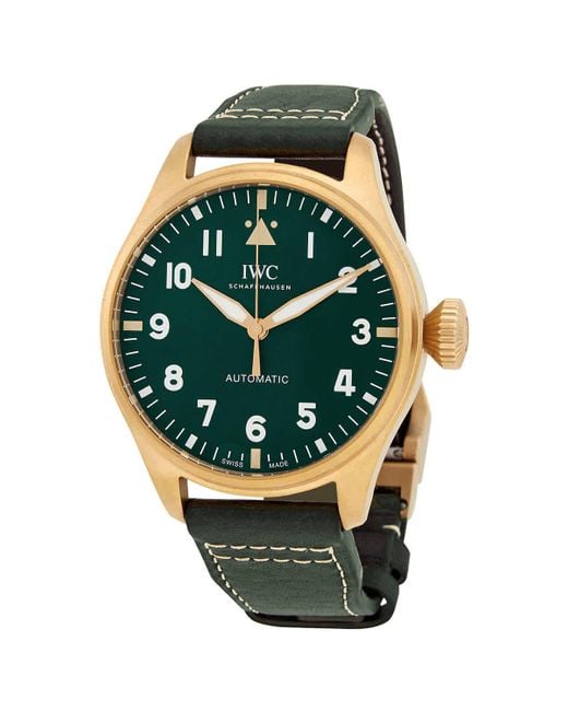 Iwc Big Pilot Bronze Spitfire Automatic Green Dial Watch for men