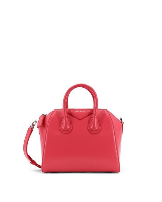 Givenchy Red Antigona Mini Leather Crossbody Bag