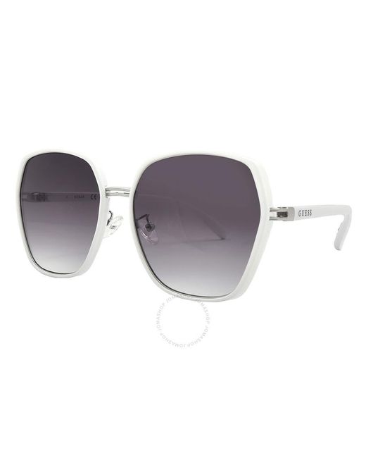 Guess Factory Purple Smoke Gradient Butterfly Sunglasses Gf0407 21b 59