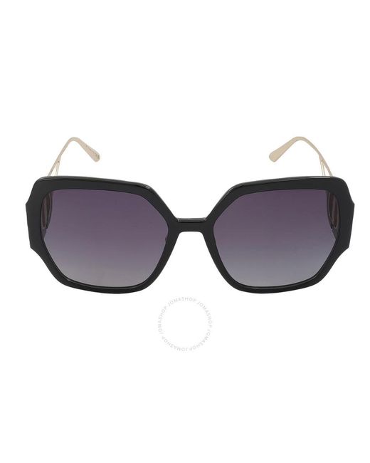 Dior Multicolor Grey Gradient Oversized Sunglasses