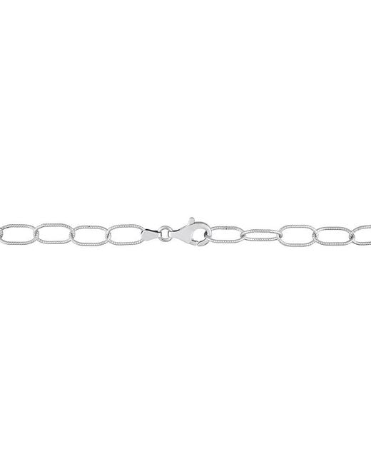 Amour Metallic Twisted Rolo Chain Necklace