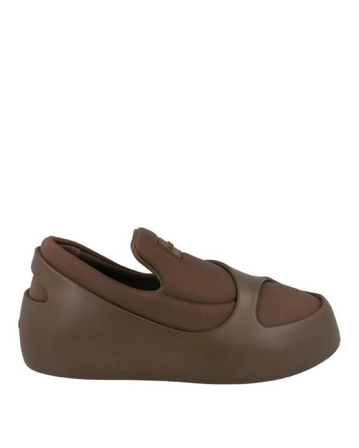 Ferragamo Brown Hybrid Slip-Ons for men