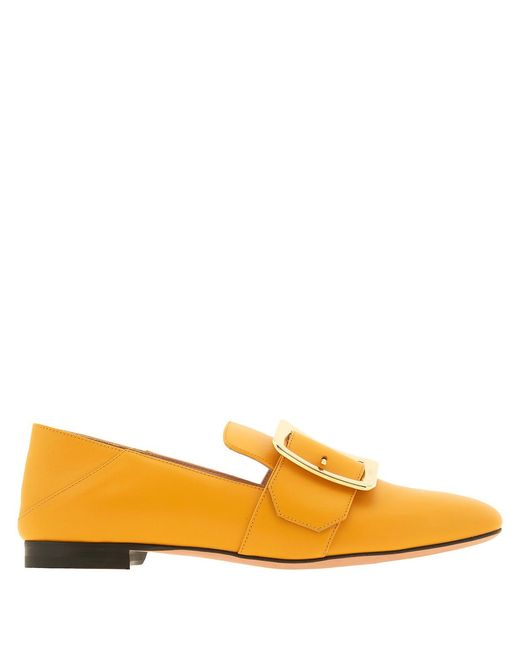 Bally Yellow Janelle Calf Leather Slippers, Brand Size 39 Us
