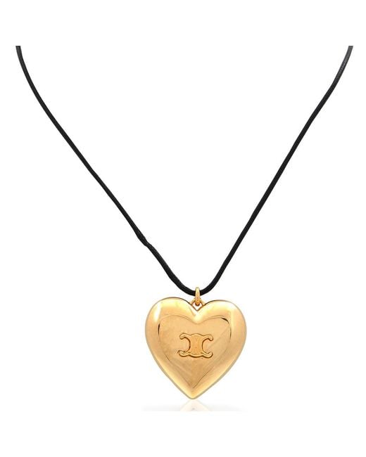 Céline Metallic Cur Triomphe Necklace