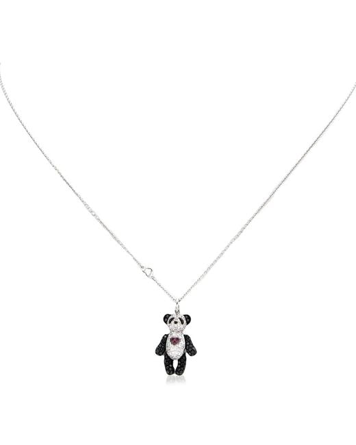 Qeelin Metallic Je T'Aime Bo Bo 18K Diamond Necklace