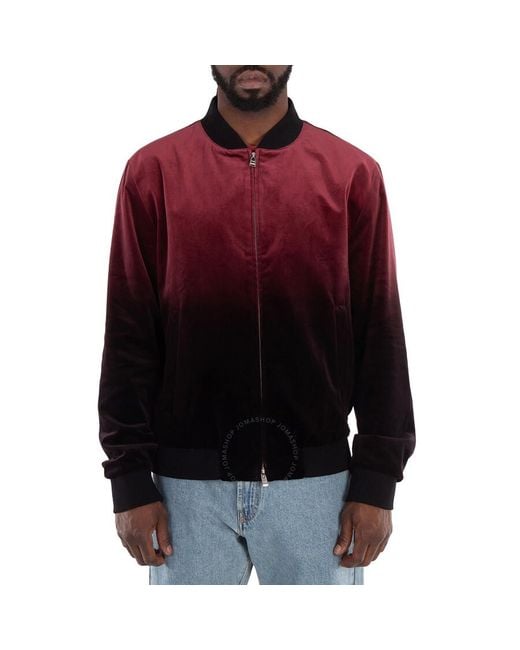 Boss Red Hanry Ombre Velvet Bomber Jacket, Brand Size 50 Us for men