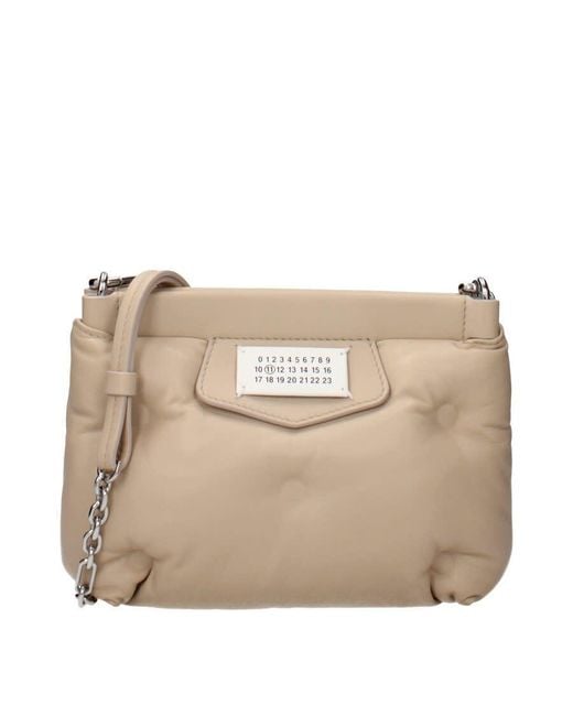 Maison Margiela Natural Quilted Leather Crossbody Bag for men