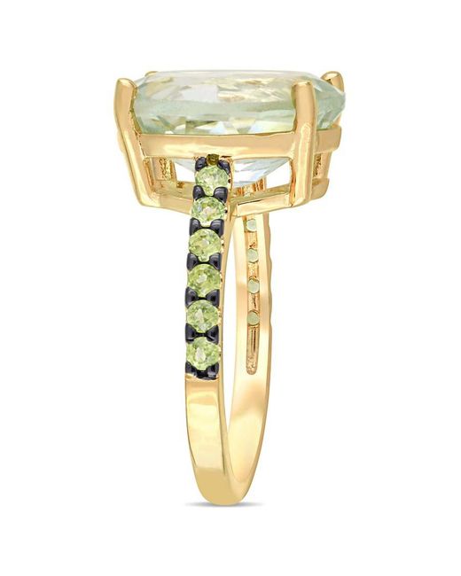 Amour Metallic 8Ct Tgw Quartz Peridot Cocktail Ring
