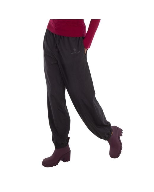 Moncler Black Drawstring Jogging Trousers, Brand Size 44 Us