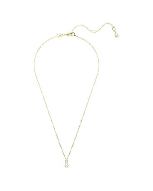 Swarovski Metallic Stilla Attract-Tone Plated Pendant Necklace