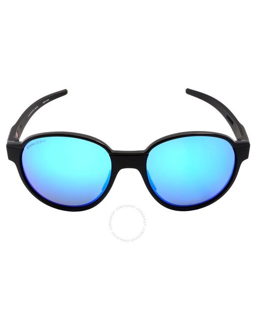 Oakley Blue Coinflip Prizm Sapphire Round Sunglasses for men