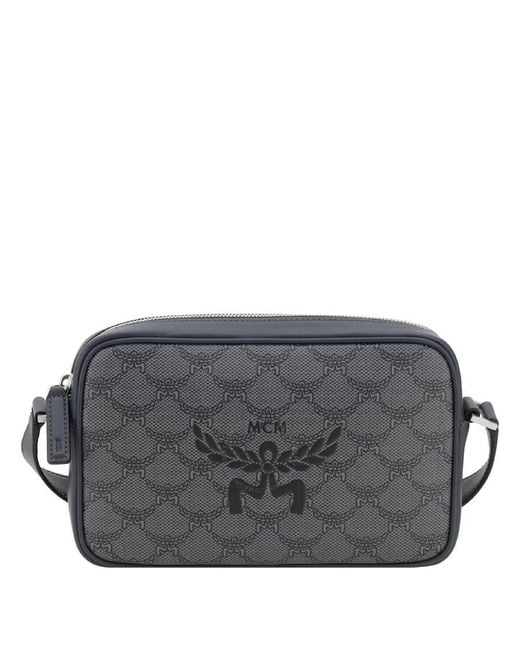 MCM Gray Lauretos Himmel Crossbody Bag for men