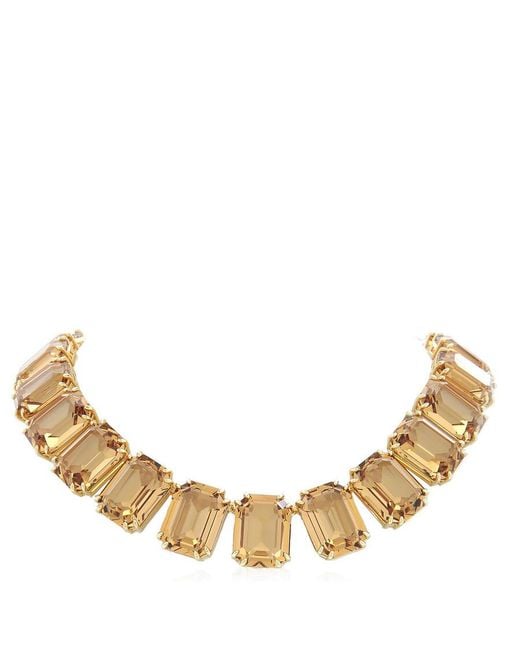Swarovski Metallic Millenia Oversized Octagon Cut Tennis Necklace