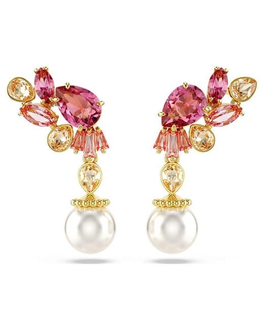Swarovski Metallic Gema Drop Earrings