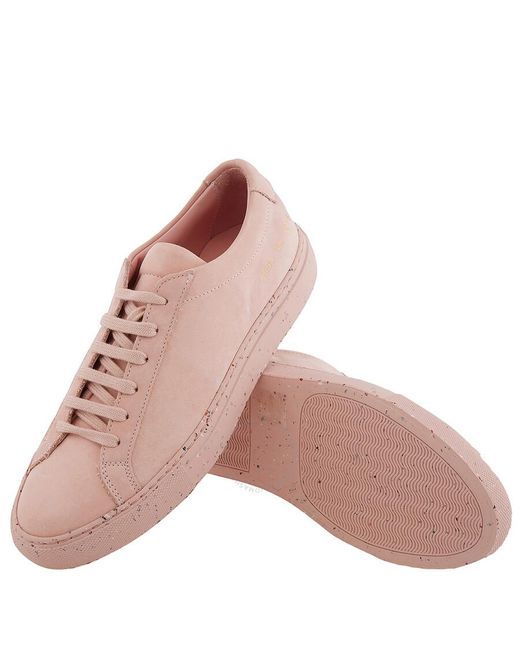 Common Projects Pink Blush Achilles Low-top Leather Sneakers