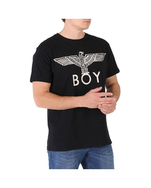 BOY London Black Boy Eagle Logo Print T-shirt for men