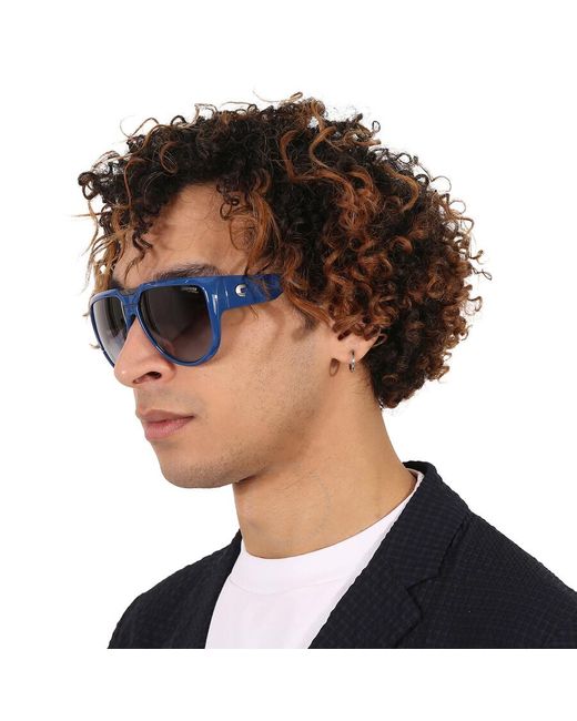 Carrera Blue Grey Shaded Browline Sunglasses Flaglab 13 0pjp/9o 62