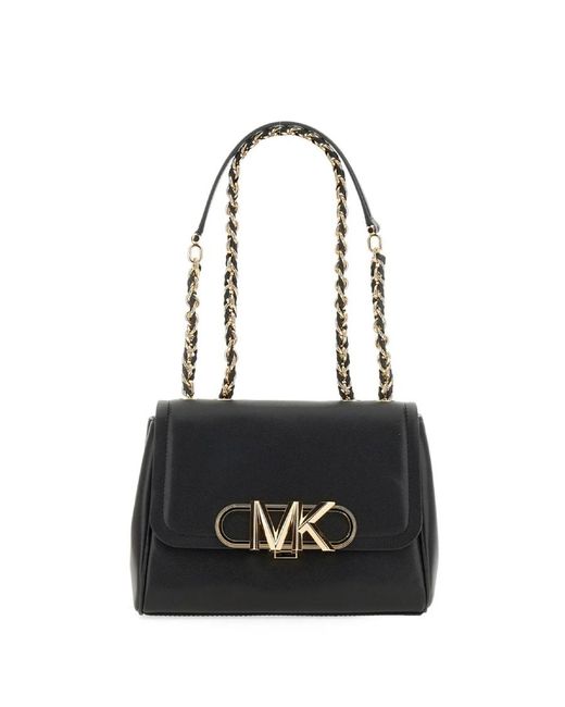Michael Kors Black Medium Parker Leather Shoulder Bag