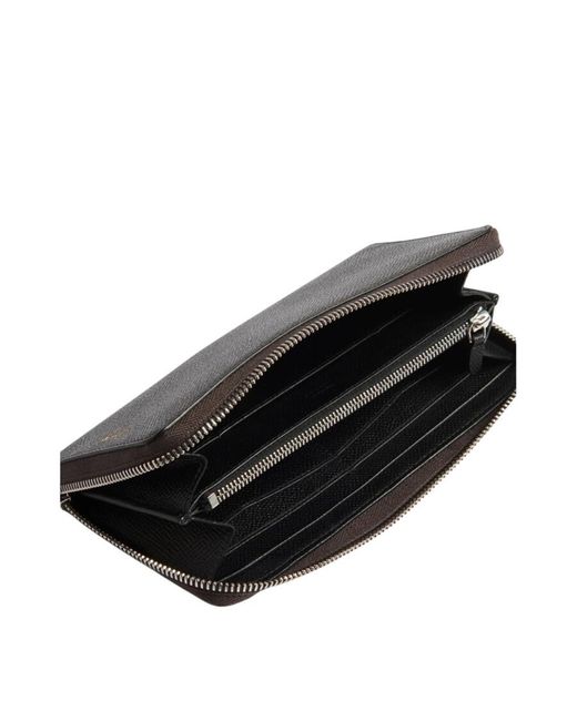 Dunhill Green Cadogan Zip Coat Leather Wallet for men