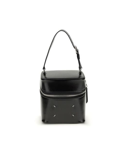 Maison Margiela Black Calf Leather Bucket Bag