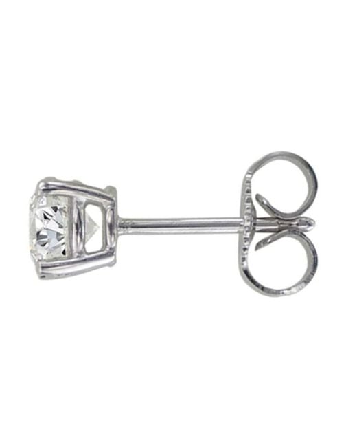 Tresorra Metallic 14K 0.05 Ct I-J Diamond Stud Earrings