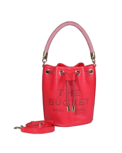 Marc Jacobs Red The Leather Bucket Bag