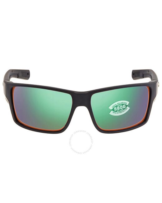 Costa Del Mar Green Reefton Pro Mirror Polarized Glass Sunglasses 6s9080 908002 63 for men