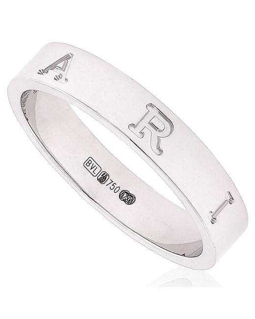 BVLGARI White B.Zero1 Essential 18 Kt Band Ring