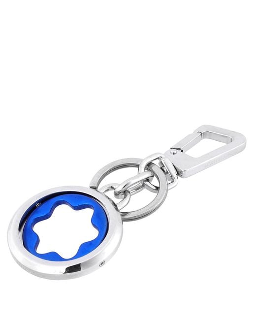 Montblanc Blue Meisterstuck Spinning Emblem Key Fob