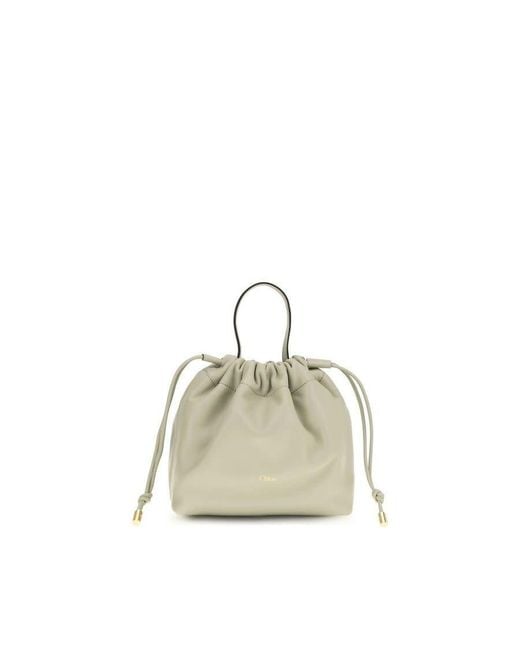 Chloé Natural Chlo Lambskin Leather Shoulder Bag