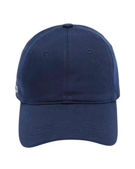 Lacoste Blue Cotton Twill Cap