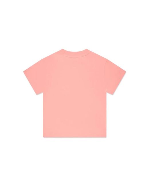 Palm Angels Pink Girls Bear Logo T-Shirt